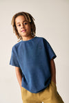 Jongens Oversized T-shirt Infusion van Tumble 'n Dry in de kleur indigo in maat   128.