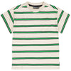 Jongens Striped T-shirt La Côte van Tumble 'n Dry in de kleur bright green in maat   128.