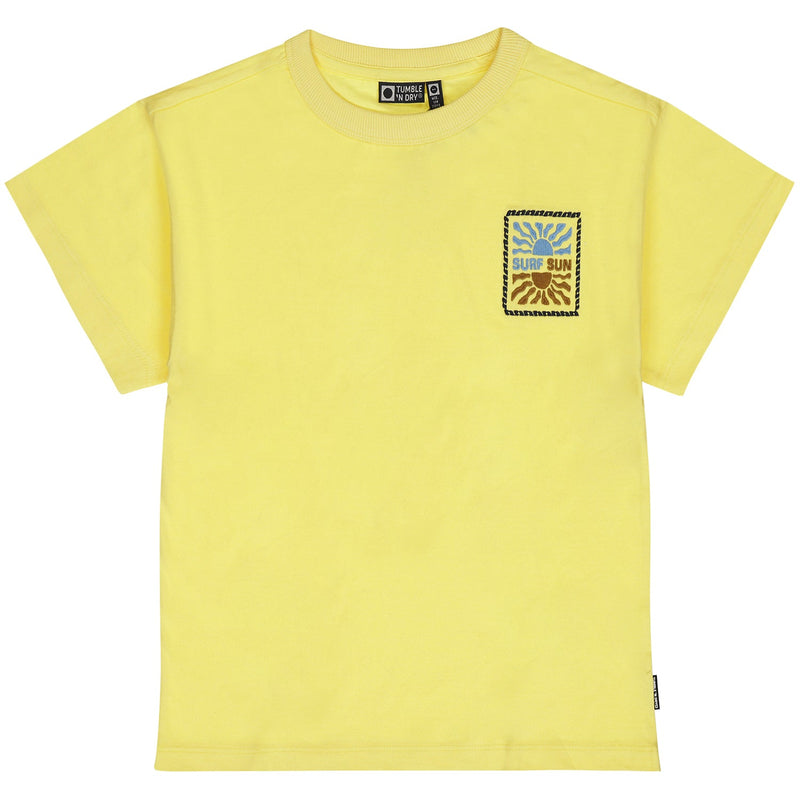 Jongens T-Shirt Solaire van Tumble 'n Dry in de kleur yellow cream in maat   128.