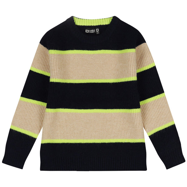Jongens TND Knitted Sweater Slide van Tumble 'n Dry in de kleur navy blazer in maat 122-128.