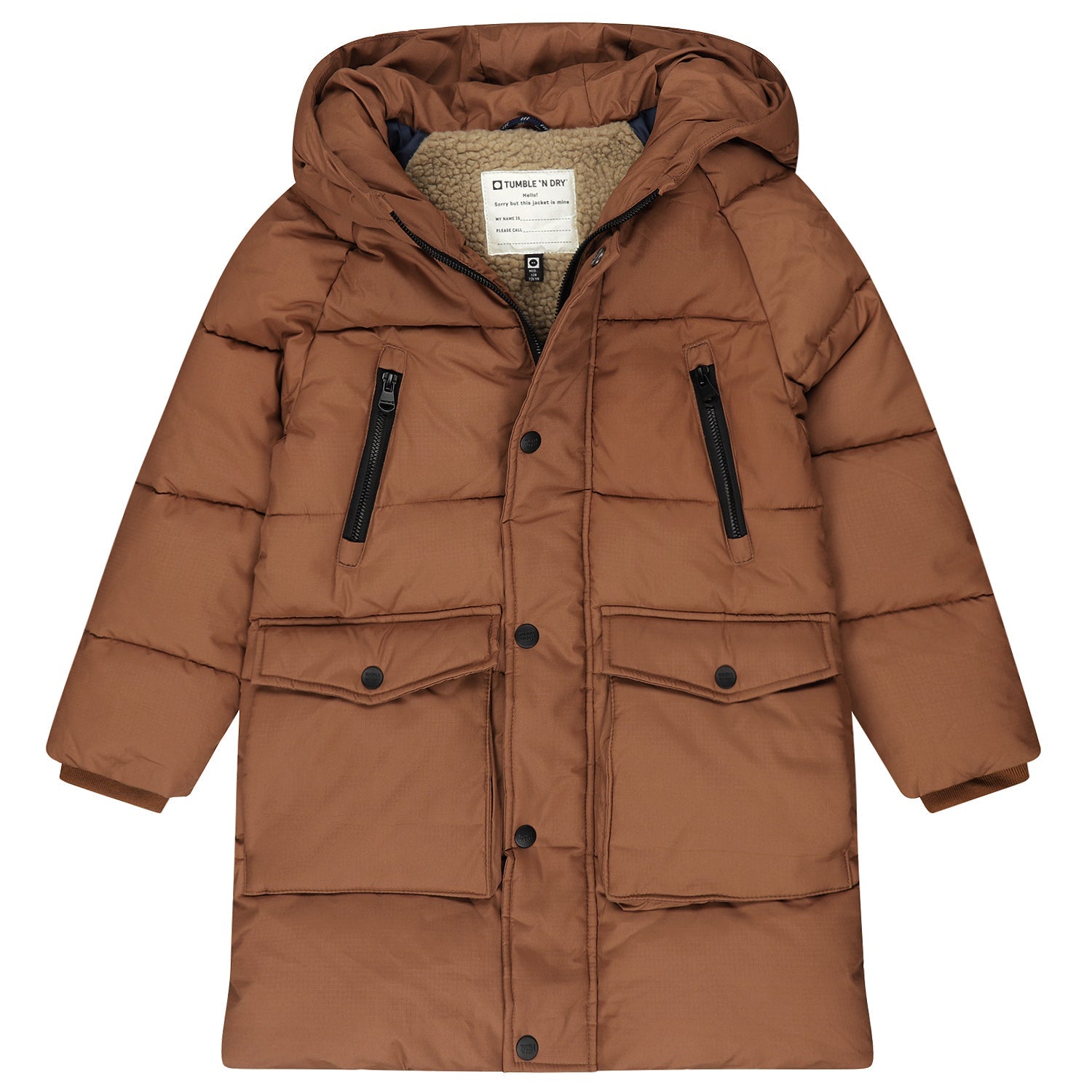 Jongens Jacket Berlin van Tumble 'n Dry in de kleur toasted coconut in maat 128.