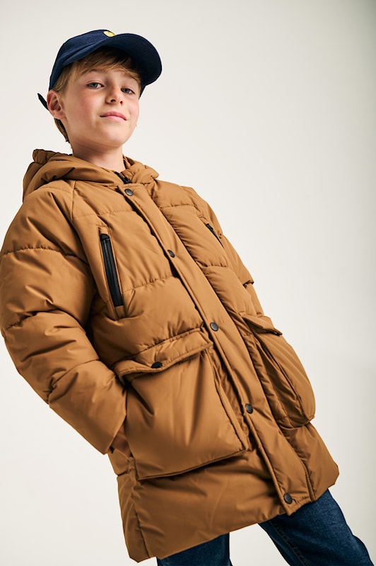 Jongens Jacket Berlin van Tumble 'n Dry in de kleur toasted coconut in maat 128.