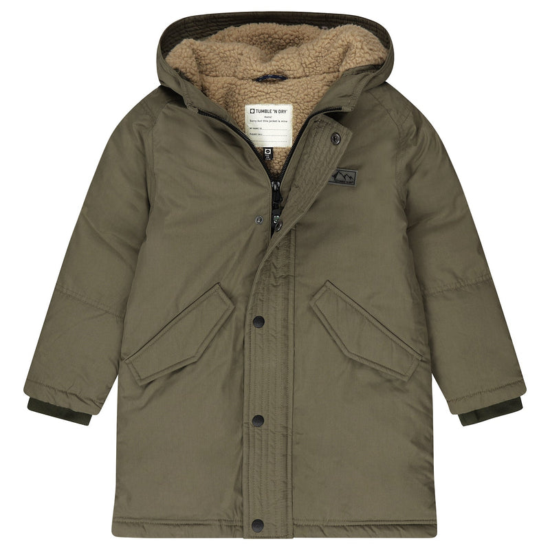Jongens Jacket Cologne van Tumble 'n Dry in de kleur dusty olive in maat 128.