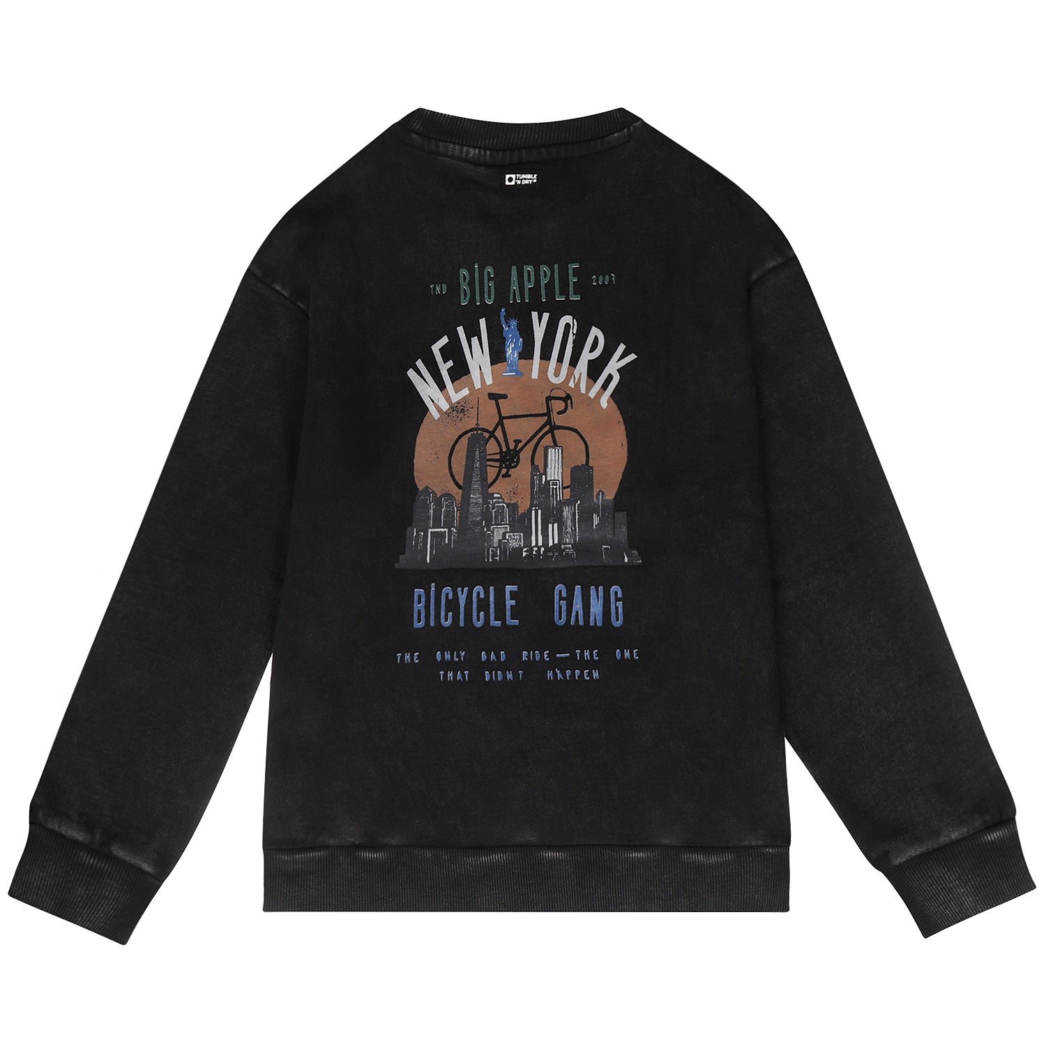 Jongens Sweatshirt Bronx van Tumble 'n Dry in de kleur Black in maat 128.