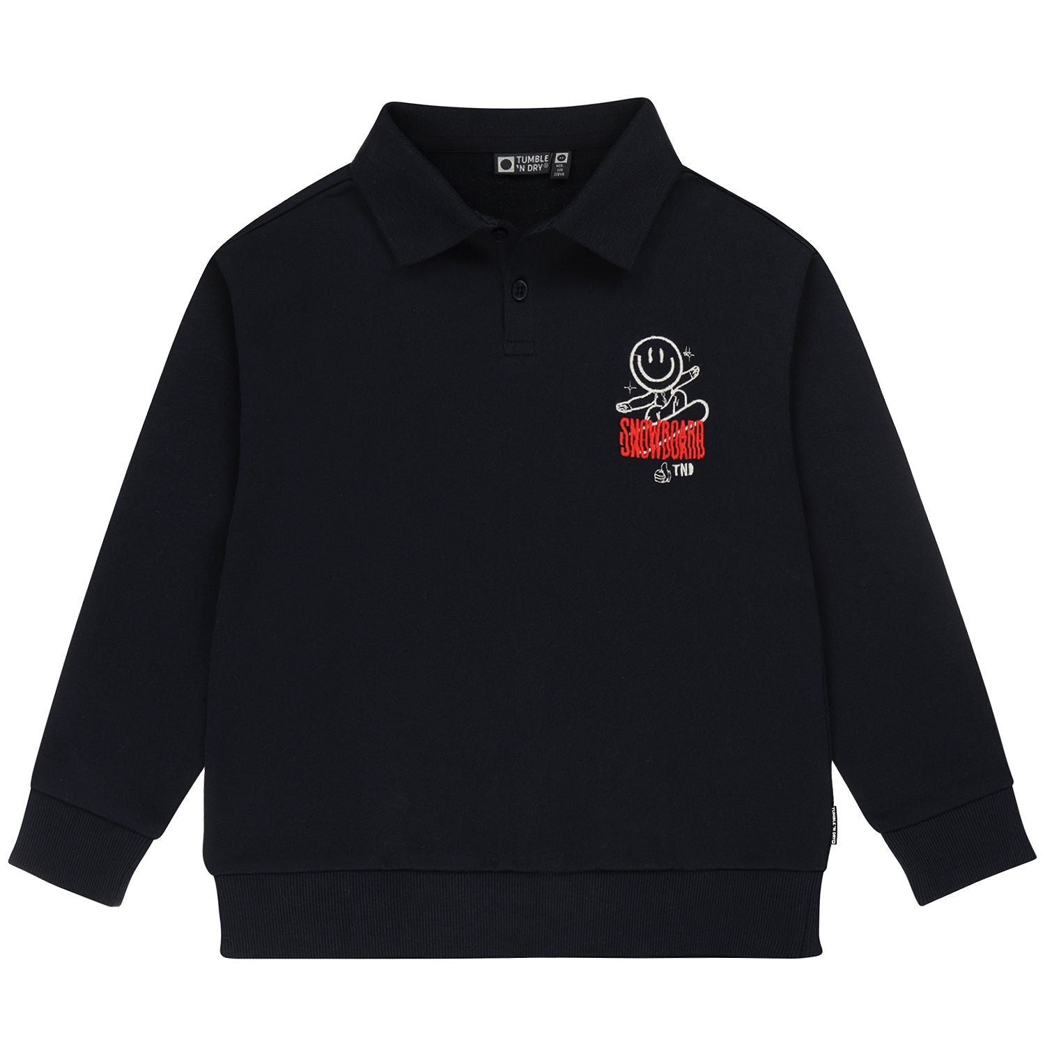 Jongens Polo Sweatshirt Stanz van Tumble 'n Dry in de kleur navy blazer in maat 128.