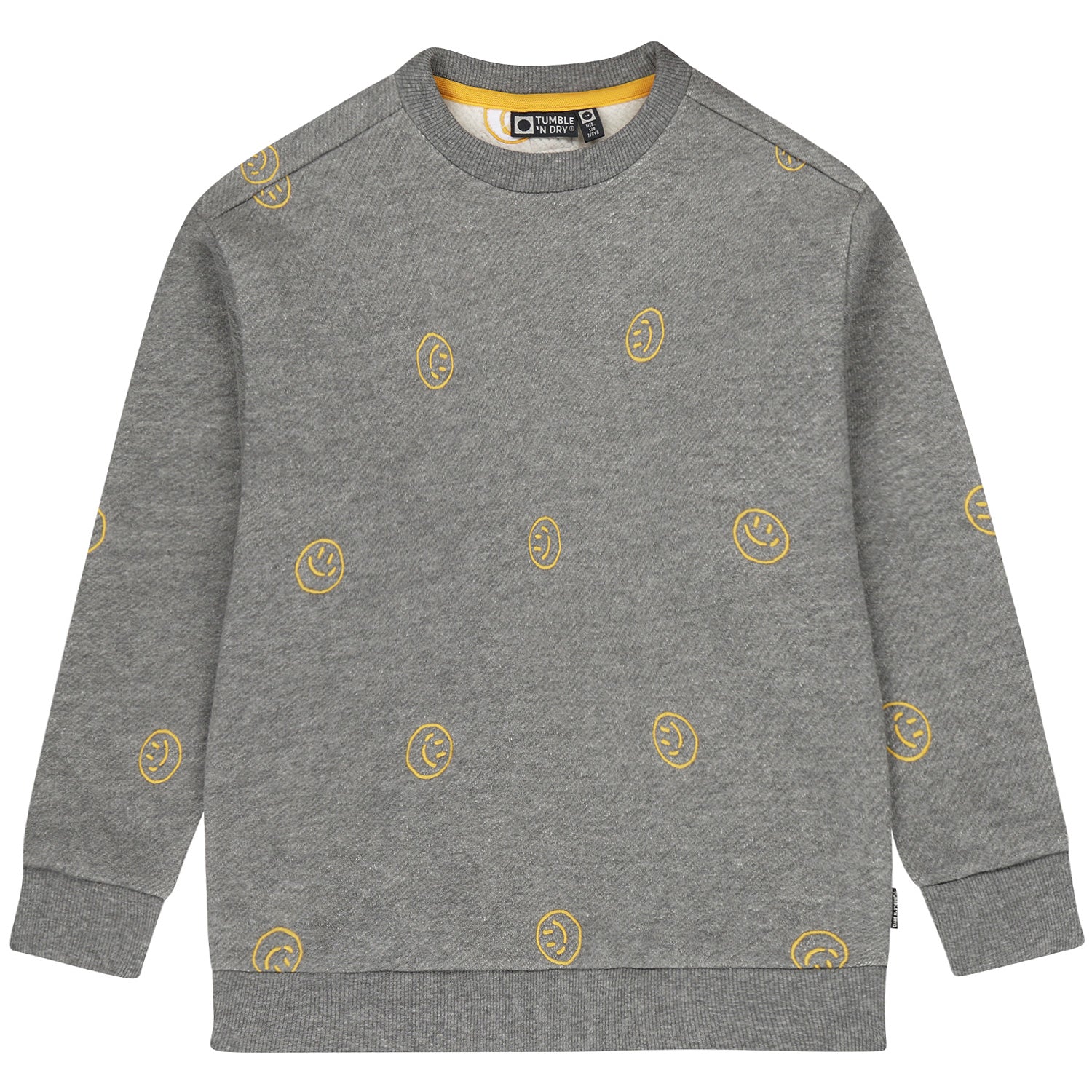 Jongens Sweatshirt Bach van Tumble 'n Dry in de kleur grey melange in maat 128.