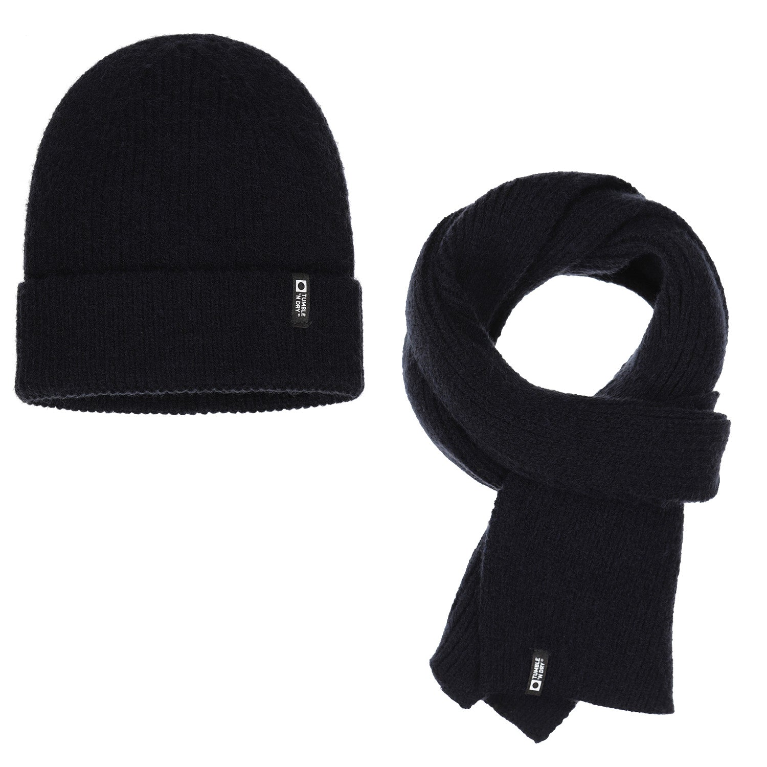 Jongens Accessories Beanie & Scarf Boys van Tumble 'n Dry in de kleur navy blazer in maat M-L.