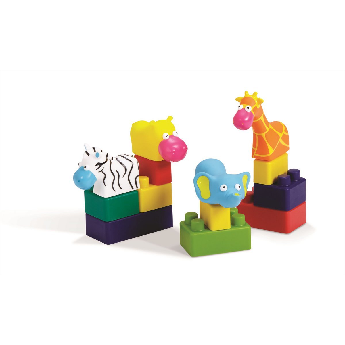 Edushape Mini Edu Dieren Set 6 Dieren + 22 Blokken