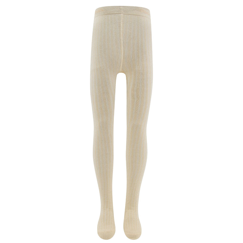 Ewers Maillot rib glitter Latte - Goud