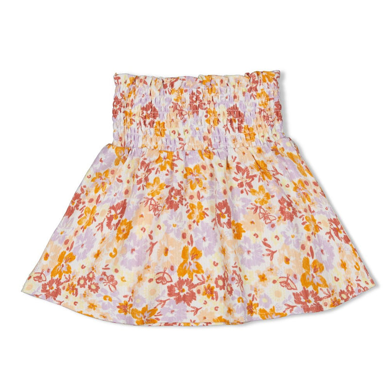 Meisjes Rok AOP - Sunny Side Up van Jubel in de kleur Offwhite in maat 128.