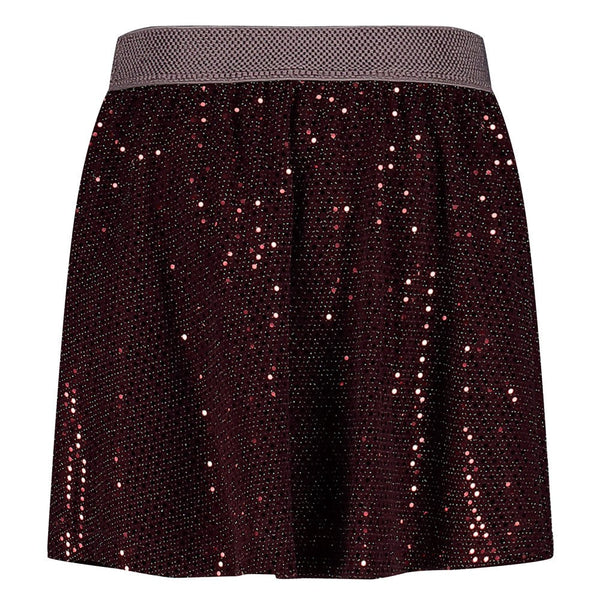 Meisjes Pailetten rok - Daily Princess van Jubel in de kleur Bordeaux in maat 128.