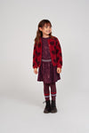 Meisjes Pailetten rok - Daily Princess van Jubel in de kleur Bordeaux in maat 128.