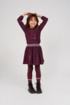 Meisjes Pailetten rok - Daily Princess van Jubel in de kleur Bordeaux in maat 128.