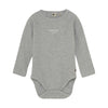 Jongens Body Longsleeve  van Daily7 Newborn in de kleur Medium Grey Melange in maat 68.