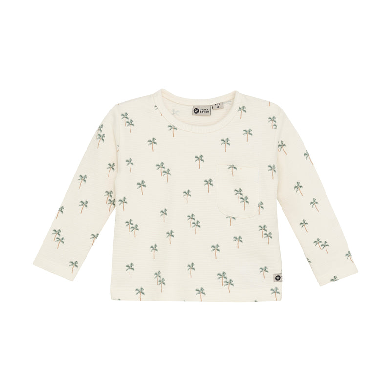 Jongens T-shirt Longsleeve Print van Daily7 Newborn in de kleur Off White in maat 68.