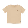 Jongens T-shirt Pocket van Daily7 Newborn in de kleur Latte Sand in maat 68.