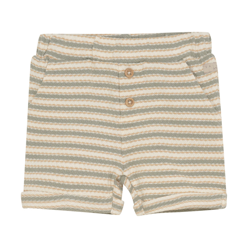 Jongens Shorts Striped van Daily7 Newborn in de kleur Off White in maat 68.