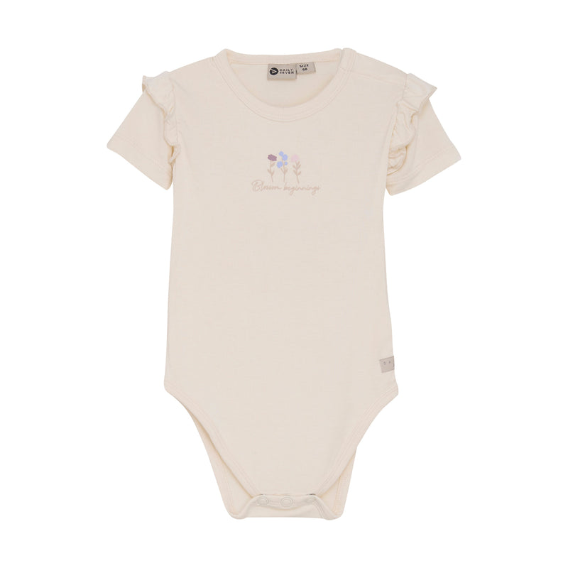Meisjes Body Ruffle van Daily7 Newborn in de kleur Off White in maat 68.