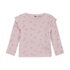 Meisjes T-shirt Longsleeve Flower  van Daily7 Newborn in de kleur Burnished Lilac in maat 68.