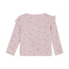 Meisjes T-shirt Longsleeve Flower  van Daily7 Newborn in de kleur Burnished Lilac in maat 68.