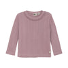 Meisjes T-shirt Longsleeve Pointelle van Daily7 Newborn in de kleur Mauve in maat 68.
