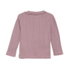Meisjes T-shirt Longsleeve Pointelle van Daily7 Newborn in de kleur Mauve in maat 68.