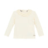 Meisjes T-shirt Longsleeve Ruffle van Daily7 Newborn in de kleur Off White in maat 68.