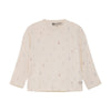 Meisjes T-shirt Longsleeve Flowerprint van Daily7 Newborn in de kleur Off White in maat 68.