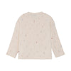 Meisjes T-shirt Longsleeve Flowerprint van Daily7 Newborn in de kleur Off White in maat 68.