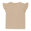 Meisjes T-shirt Glitter Striped van Daily7 Newborn in de kleur Latte Sand in maat 68.