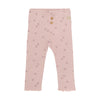 Meisjes Leggings Flower Pointelle van Daily7 Newborn in de kleur Burnished Lilac in maat 68.