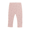 Meisjes Leggings Flower Pointelle van Daily7 Newborn in de kleur Burnished Lilac in maat 68.