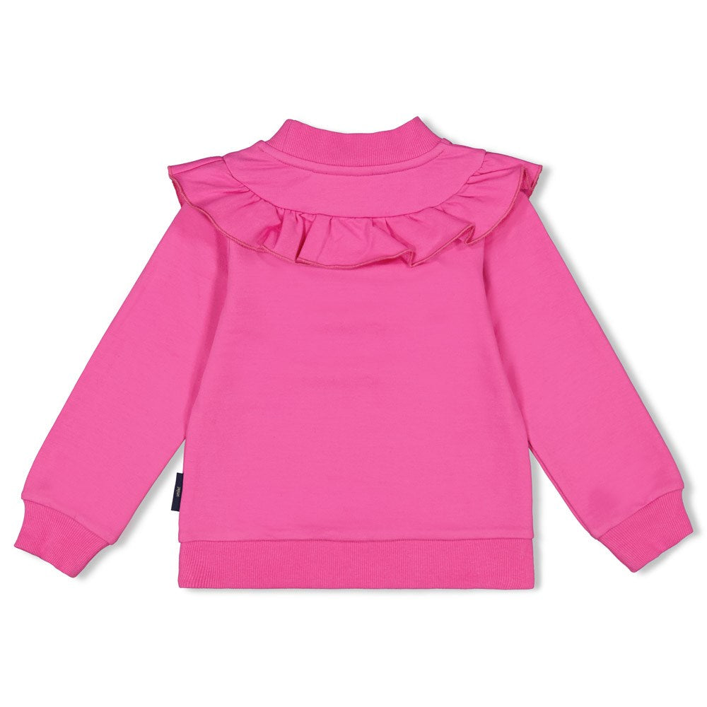 Meisjes Sweater ruches - Dream About Summer van Jubel in de kleur Roze in maat 128.