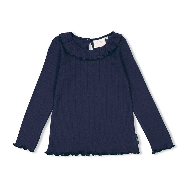 Meisjes Longsleeve rib - Dream About Summer van Jubel in de kleur Marine in maat 128.
