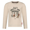 Meisjes Longsleeve - City Chic van Jubel in de kleur Offwhite in maat 128.