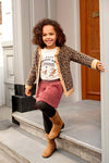 Meisjes Longsleeve - City Chic van Jubel in de kleur Offwhite in maat 128.