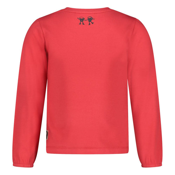 Meisjes Longsleeve - City Chic van Jubel in de kleur Rood in maat 128.