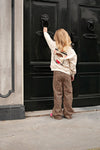 Meisjes Sweater met backprint relaxed fit - City Chic van Jubel in de kleur Offwhite melange in maat 128.