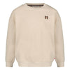 Meisjes Sweater met backprint relaxed fit - City Chic van Jubel in de kleur Offwhite melange in maat 128.