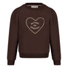 Meisjes Sweater - City Chic van Jubel in de kleur Bruin in maat 128.