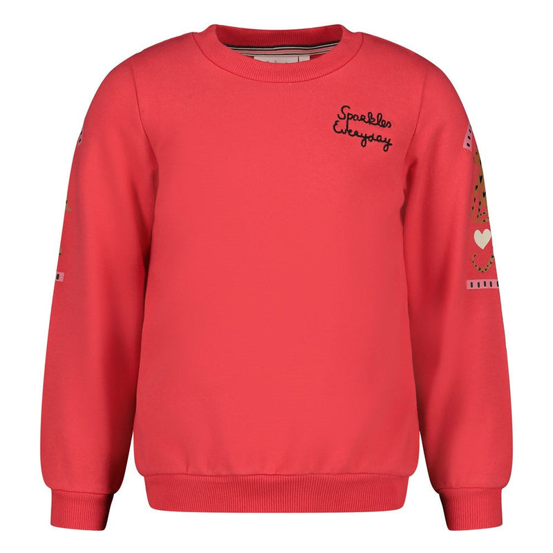 Meisjes Sweater - City Chic van Jubel in de kleur Rood in maat 128.