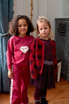 Meisjes Longsleeve pailetten - Daily Princess van Jubel in de kleur Bordeaux in maat 128.