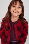 Meisjes Longsleeve pailetten - Daily Princess van Jubel in de kleur Bordeaux in maat 128.