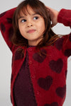 Meisjes Longsleeve pailetten - Daily Princess van Jubel in de kleur Bordeaux in maat 128.