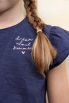 Meisjes T-shirt - Dream About Summer van Jubel in de kleur Marine in maat 128.