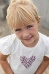 Meisjes T-shirt - Dream About Summer van Jubel in de kleur Offwhite in maat 128.