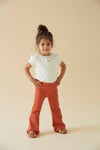 Jubel Flared broek rib - Sunny Side Up