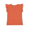 Meisjes T-shirt - Sunny Side Up van Jubel in de kleur Terracotta in maat 128.