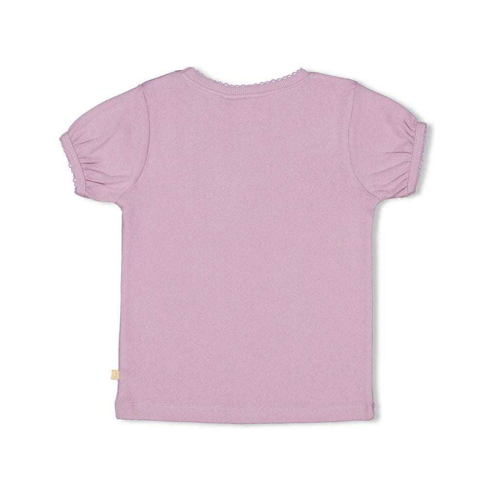 Meisjes T-shirt - Sunny Side Up van Jubel in de kleur Lila in maat 128.