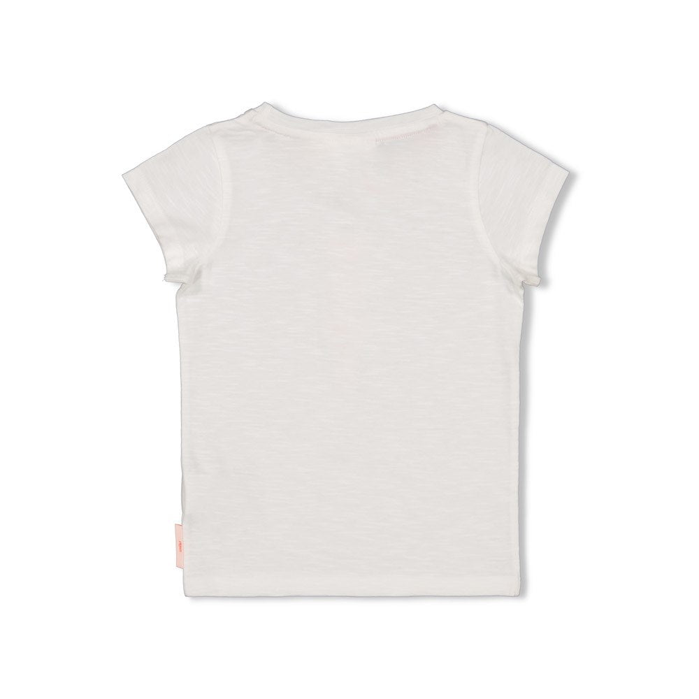 Meisjes T-shirt - Berry Nice van Jubel in de kleur Wit in maat 128.
